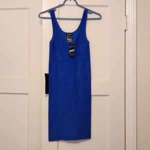 Blue Bebe Bodycon Dress Small